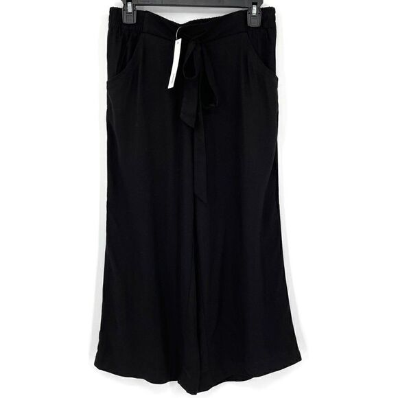 DREW Pants - Drew Black Luka Wide Leg‎ Crop Pants High Rise Women Small NWT Style ZT80773T
